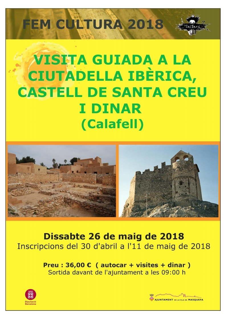 Cartell de la sortida a Calafell