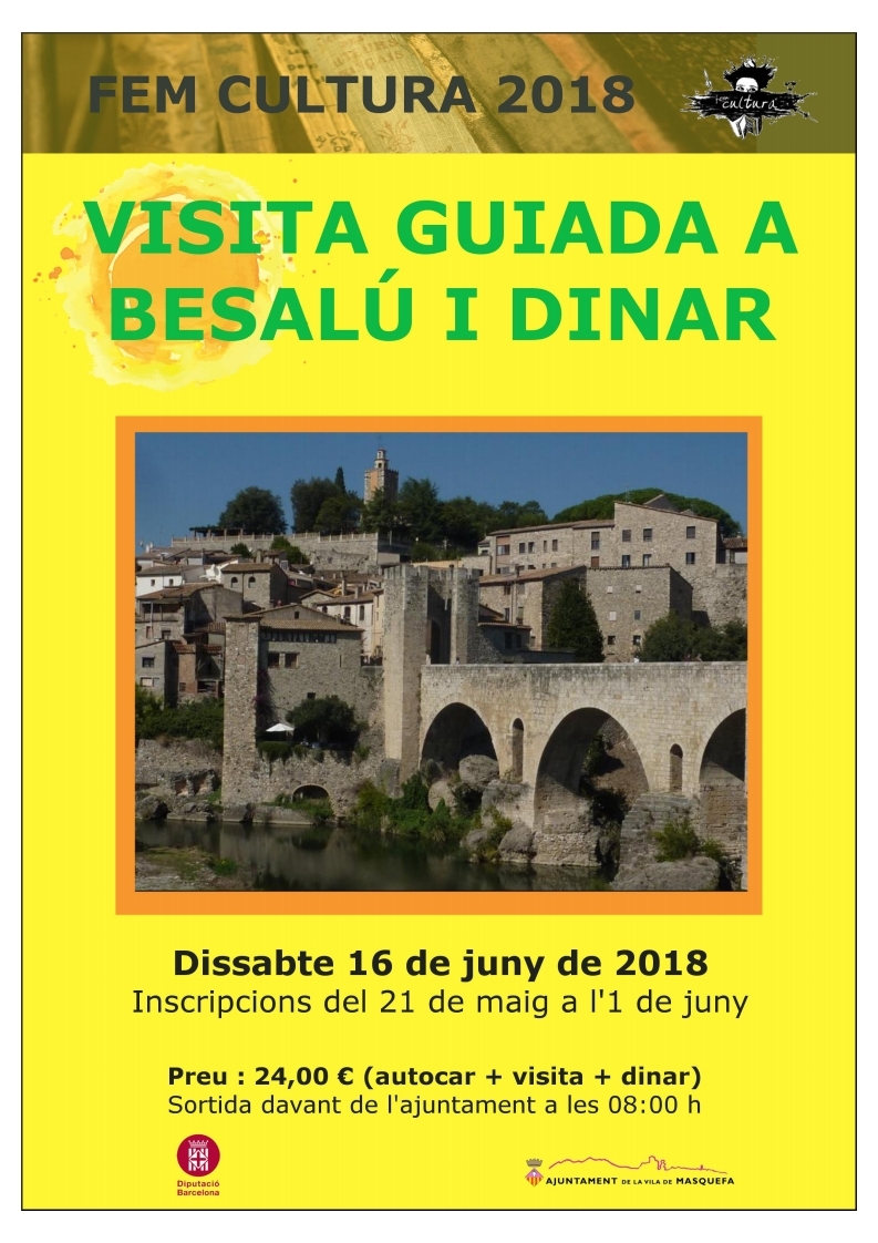 Cartell de la visita guiada a Besalú