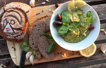 Erbsen humus