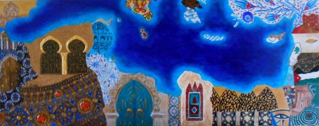Dipinto "Mediterraneo nel cuore" di Lucille (2016)