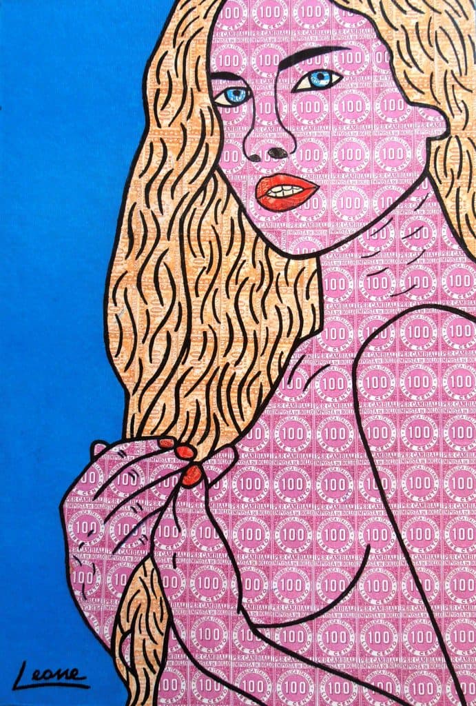 Creare arte con i francobolli 6 2016 Semplicemente nuda