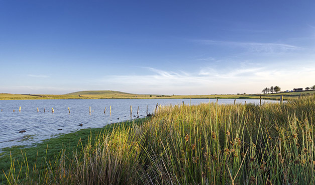 Dozmary Pool, home of the Lady of the Lake from Arthurian legend and the venue of James Henderson's other ice gathering operation