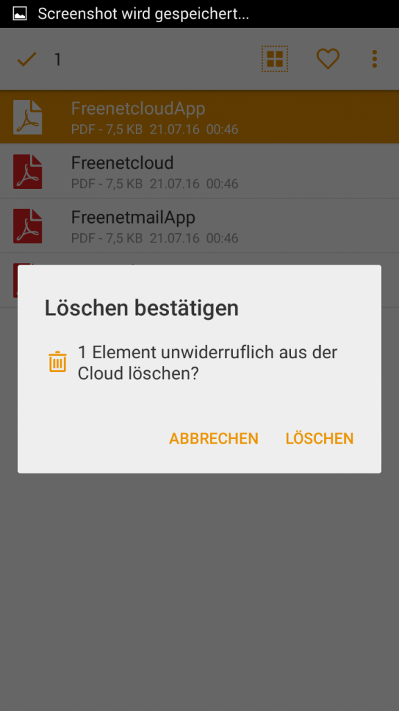 Heruntergeladenen Datei entfernen 2