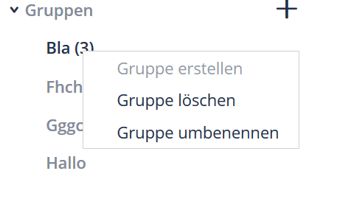 (Verteiler löschen oder umbenennen) Email versenden schreiben