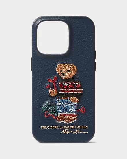 Polo Ralph Lauren iPhone 15pro ケース Polo Bear Leather iPhone 15 Pro Case - Ralph Lauren Home