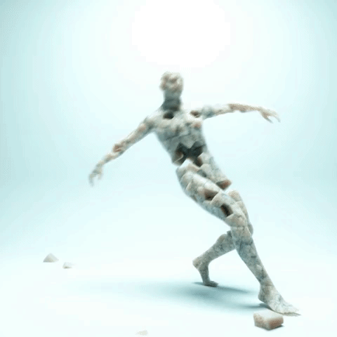 Le squelette qui danse et qui se casse au fur et à mesure qu’il danse, ça représente bien l’évolution de ta forme pendant la soirée haha