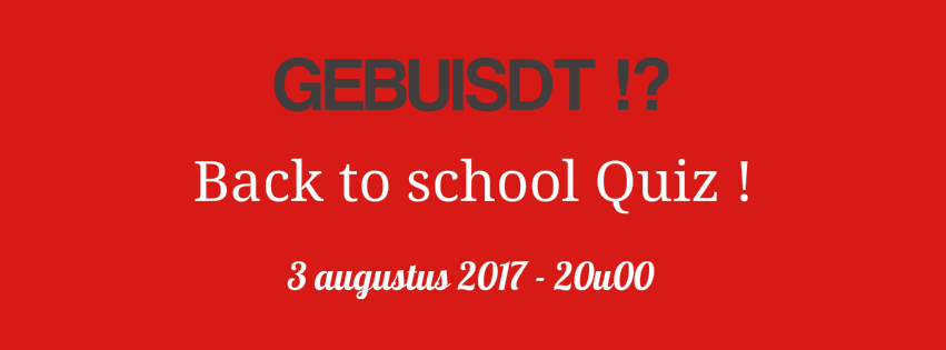 Back to school quiz