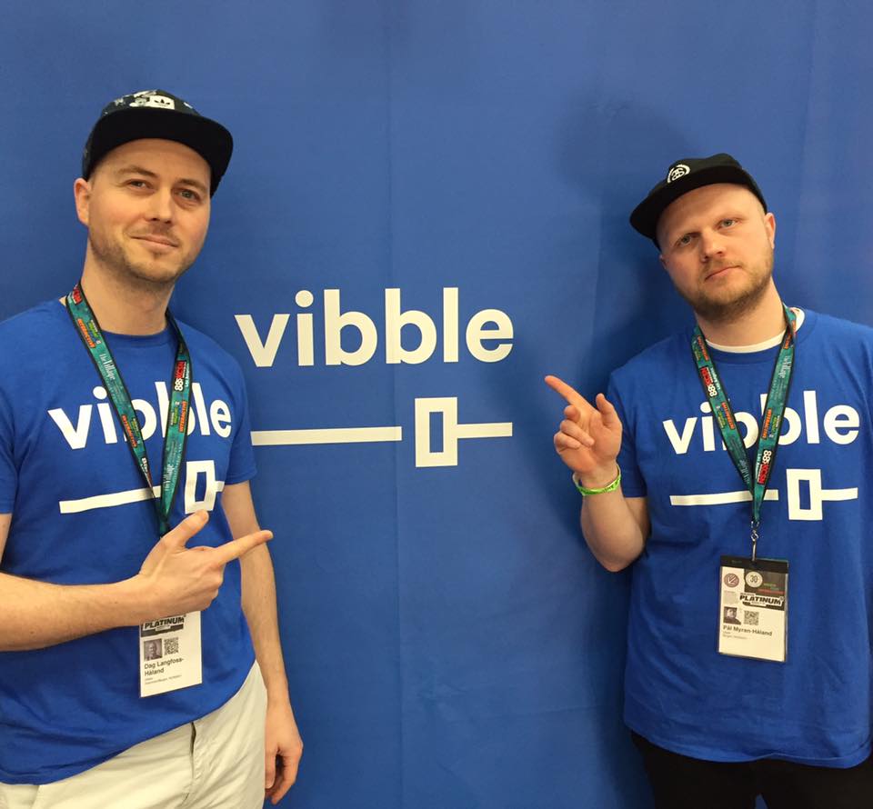 Dag Langfoss-Håland og Pål Myran-Håland på SXSW. Foto: Soundio
