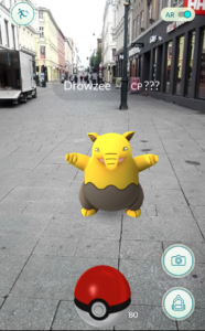 Midt på Karl Johan møtte vi en Drowzee