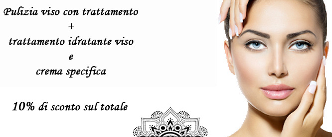 Sconto 10% trattamento pulizia viso