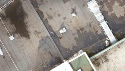 orthophoto drone toiture centre commercial