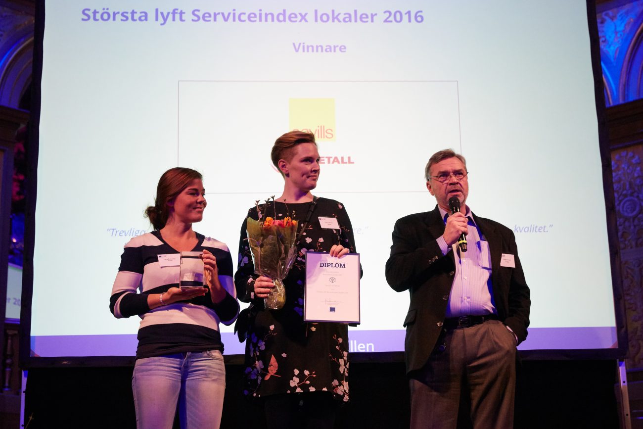 Savills - IF Metall - vinnare största lyft Serviceindex lokaler