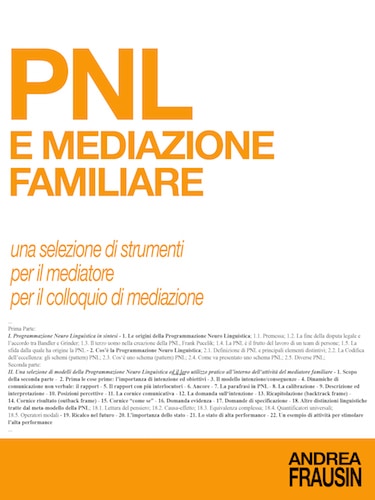 PNL e mediazione familiare PNL e mediazione familiare