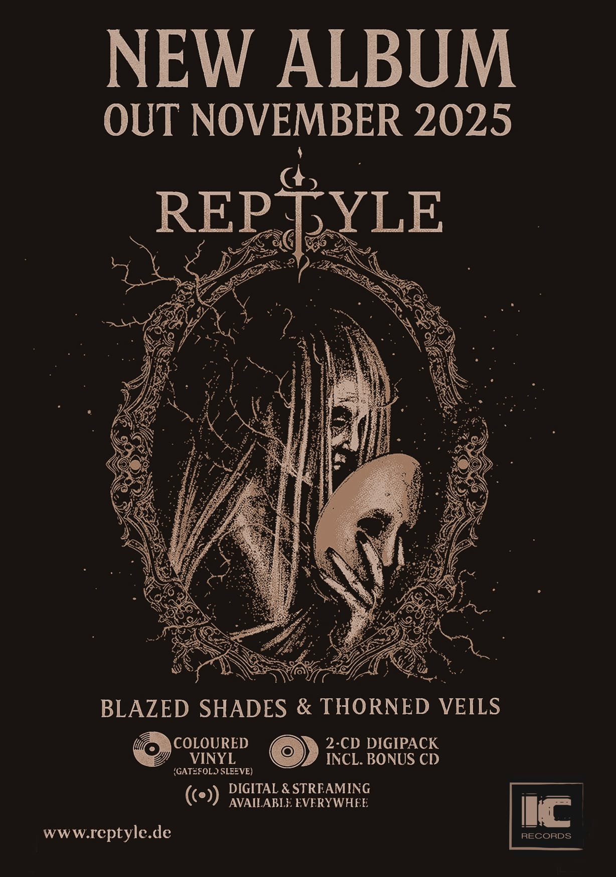 REPTYLE release new video for “Never Complain” - A darkly energetic glimpse into their forthcoming album "Blazed Shades & Thorned Veils"