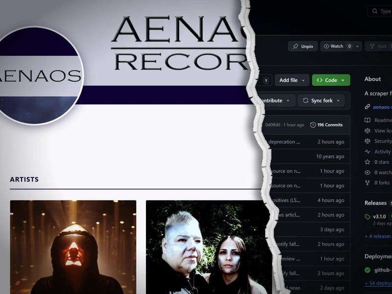 Aenaos Records launches Label Site Generator, an Open-Source Website Tool for Independent Labels