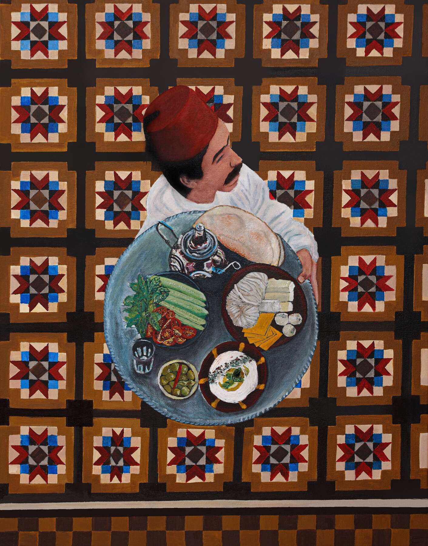gallery artwork titled: Serving Breakfast - Taste of Levant image alt