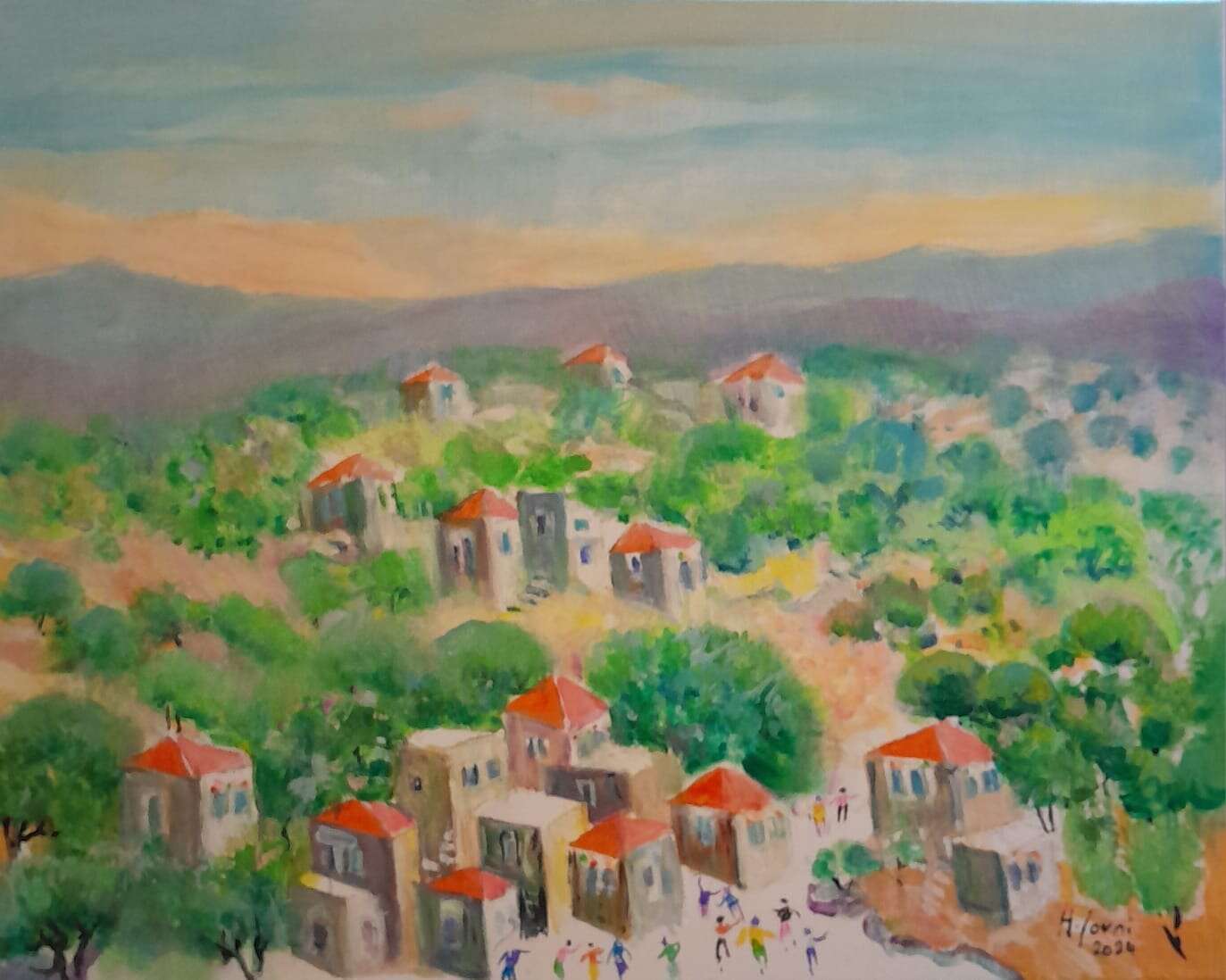 private sale artwork titled: Lebanese Landscape II