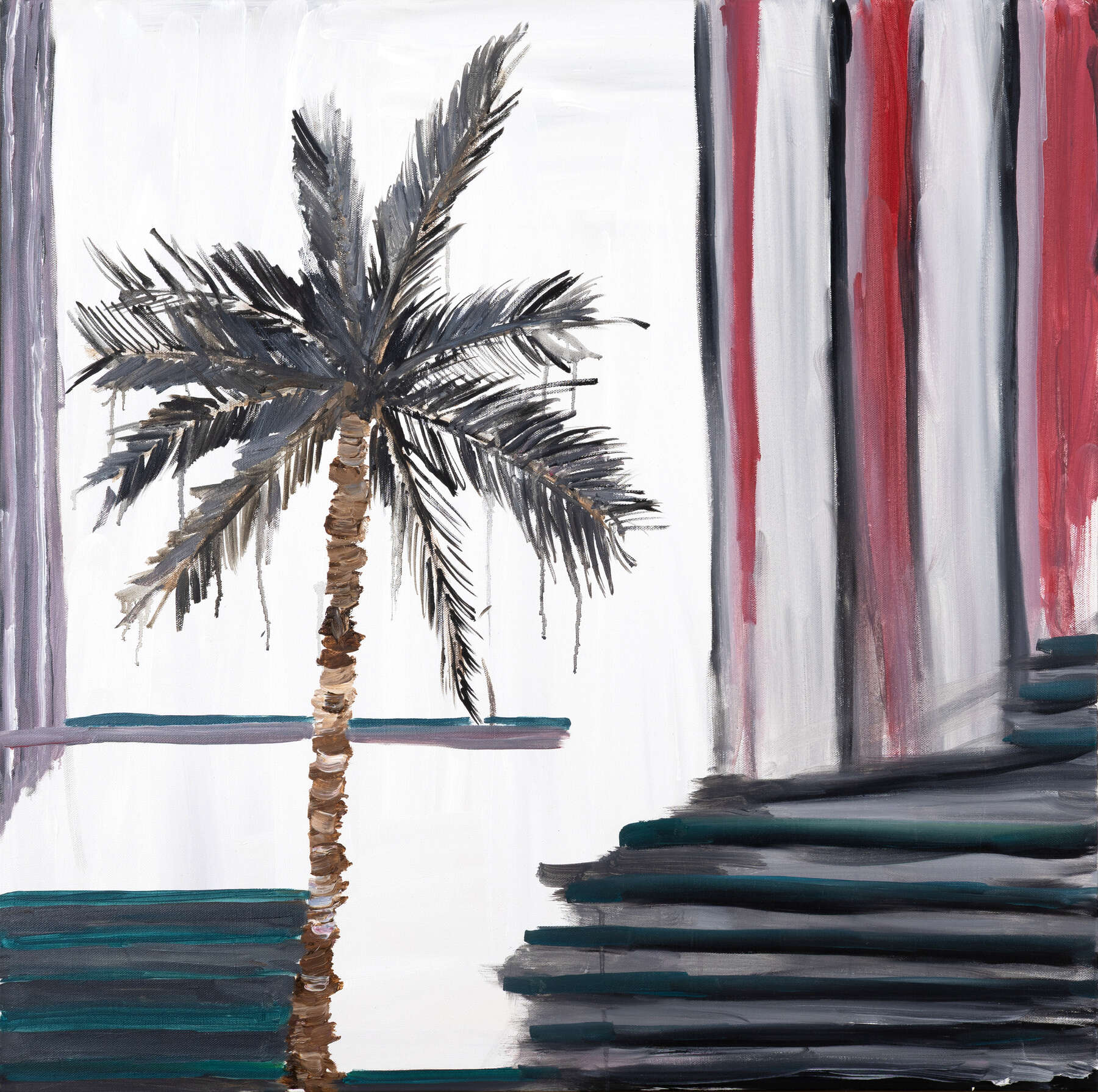 gallery artwork titled: Palm Tree and Car Covers  image alt
