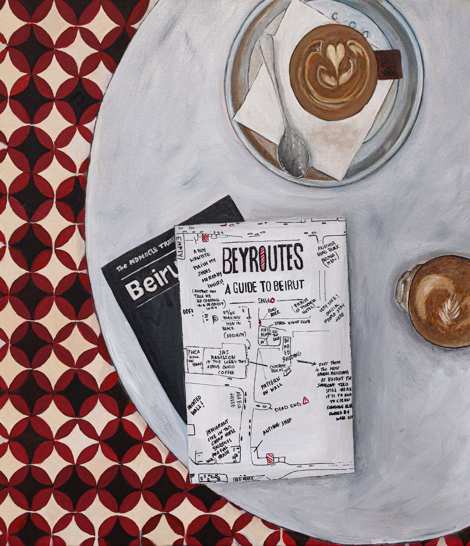 gallery artwork titled: Beirut Conversations over Coffee image alt