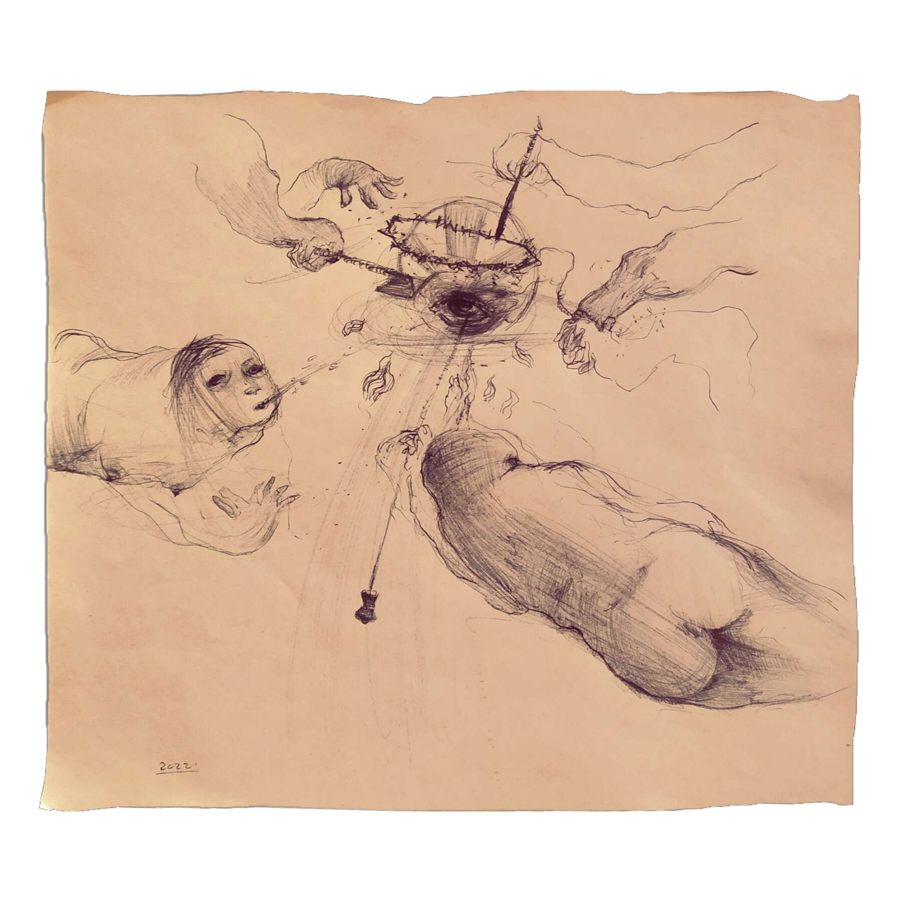 gallery artwork titled: Mocking of the Christ (Study) image alt