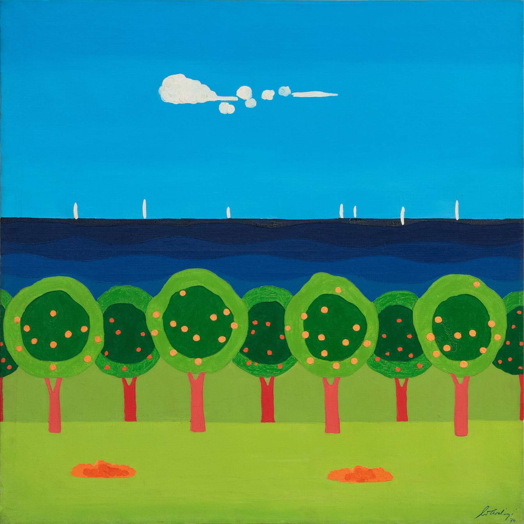 gallery artwork titled: Les Orangers image alt