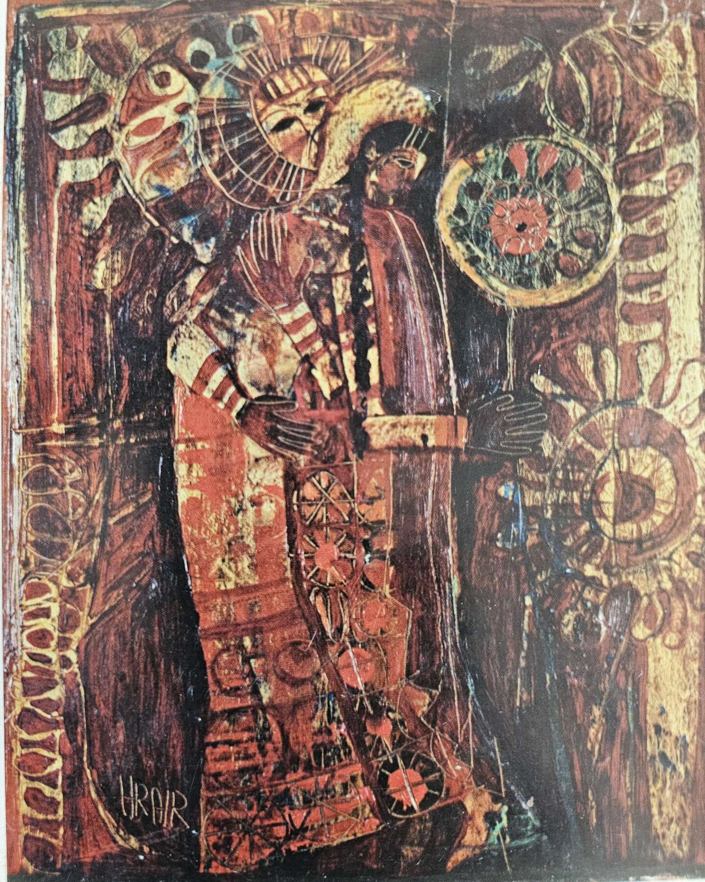 gallery artwork titled: "The Visitation" in aid to those in occupied Jordan. image alt