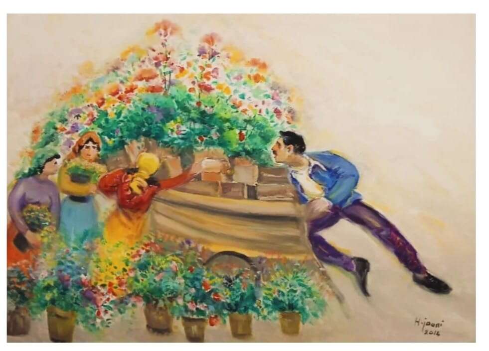 gallery artwork titled: Flower Seller image alt