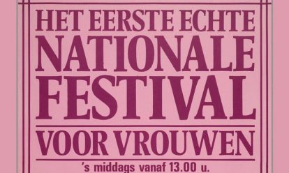 affiche vrouwenfestifal poster FRAGEN – meer vragen!