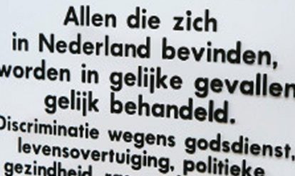 Schrap geen discriminatiegronden uit de Grondwet