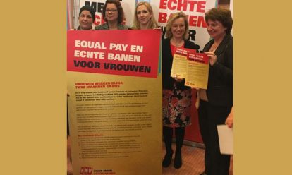Vrouwen gaan voor gelijk loon en echte banen! Vrouwen gaan voor gelijk loon en echte banen!