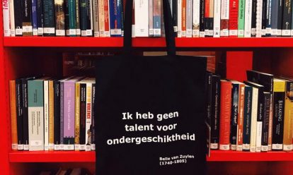 Tas “Ik heb geen talent voor ondergeschiktheid” Tas “Ik heb geen talent voor ondergeschiktheid”