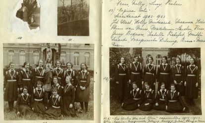 souvenirs du pensionat 1922 tot 1927 collectie IAV Atria ‘Souvenirs du pensionnat’