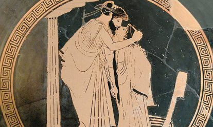 male couple (erastes and eromenos) kissing, ca. 480 BC Call for Papers Historica: LGBTQ-geschiedenis