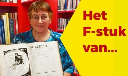evelien rijsbosch met haar favoriete stuk: Bulletin van de Nederlandse Vrouwen Elektriciteits Vereniging Het ‘F-stuk’: Evelien Rijsbosch