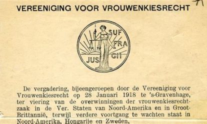 vereeniging voor vrouwenkiesrecht Josephine Baerveldt-Haver – biografie
