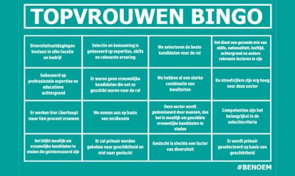 Benchmark topvrouwen in Nederlandse bedrijven