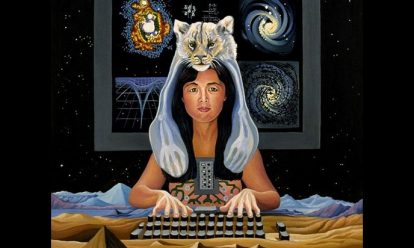 cyborg in samenwerking met haraway verbeeld door lynn randolph Waarom heeft iedereen het over Donna Haraway?
