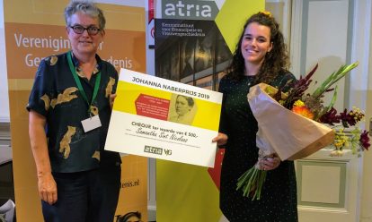 Studente Samantha Sint Nicolaas wint Johanna Naberprijs 2019 Studente Samantha Sint Nicolaas wint Johanna Naberprijs 2019