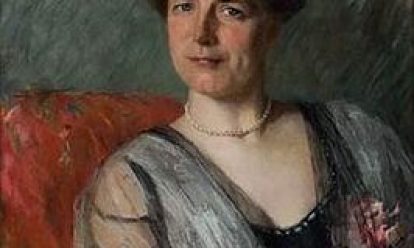 portret van Welmoet Wijnaendts Francken Dyserinck door Therese Schwartze (1914) Collectie Atria Welmoet Wijnaendts Francken-Dyserinck