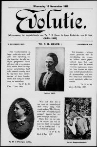 Extra nummer ter nagedachtenis van Theodore Haver, in leven redactrice van het blad Evolutie. Collectie IAV, Atria