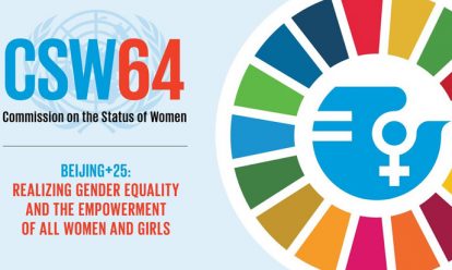 logo commission on the status of women CSW64 uitgesteld vanwege coronavirus
