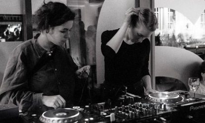 women turntable Music