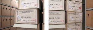Russian archive boxes Aletta Jacobs Atria - IAV, Amsterdam