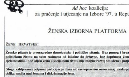 Ženska izborna platforma Ženska izborna platforma