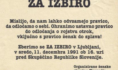 Za izbiro Za izbiro