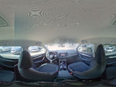 360° Innenansicht Skoda Karoq      Selection 1,5TSI DSG 110KW/150PS Navi Columbus, SHZ, ACC, Virtual Pedal, Matrix LED  