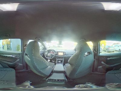 360° Innenansicht Skoda Karoq      Sportline 1.5 TSI 7-GANG DSG AUTOMATIK! AHK SCHWENKBAR-NAVIGATION-ELEKTR+HINTEN-KAMERA-WINTERPAKET PLUS-MATRIX LED-KESSY-TEMPOMAT+ACC  