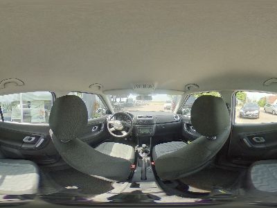 360° Innenansicht Skoda Fabia      II 1.2 Ambiente LIMOUSINE 5-TÜRIG-KLIMA-ALU-ZV-NSW-ELEKTR.FENSTERHEBER-SOMMERREIFEN NEUWERTIG !  