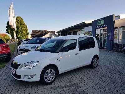 360° Außenansicht Skoda Roomster      1.4 Active Plus Edition+KLIMAANLAGE+ZV+EL. FENSTERHEBER+SITZHEIZUNG+CD+SUNSET+1.HAND!  