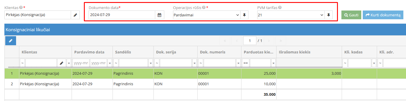 kons.pardavimas